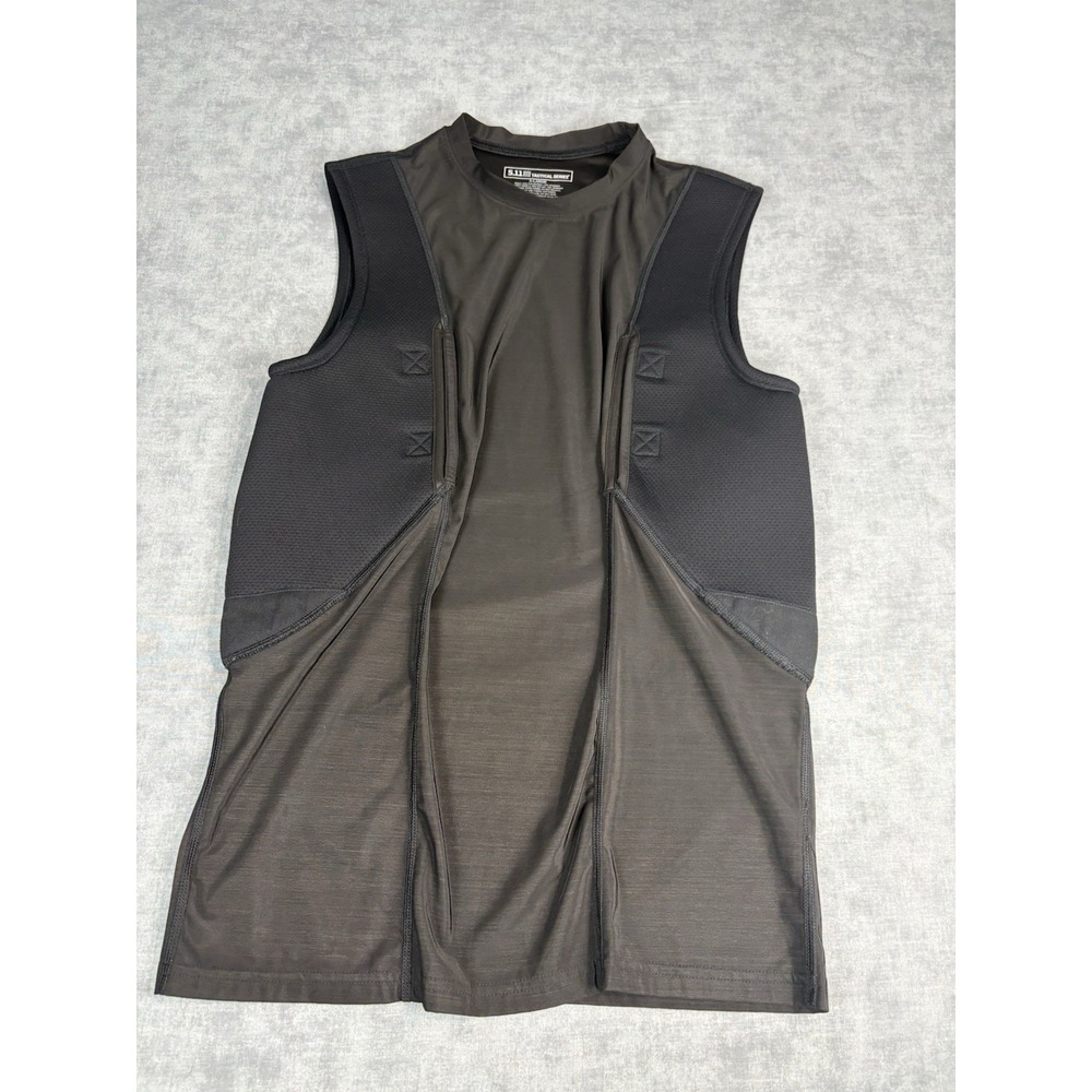 5.11 Tactical Sleeveless Vest Shirt Mens XL Padded Compression Black